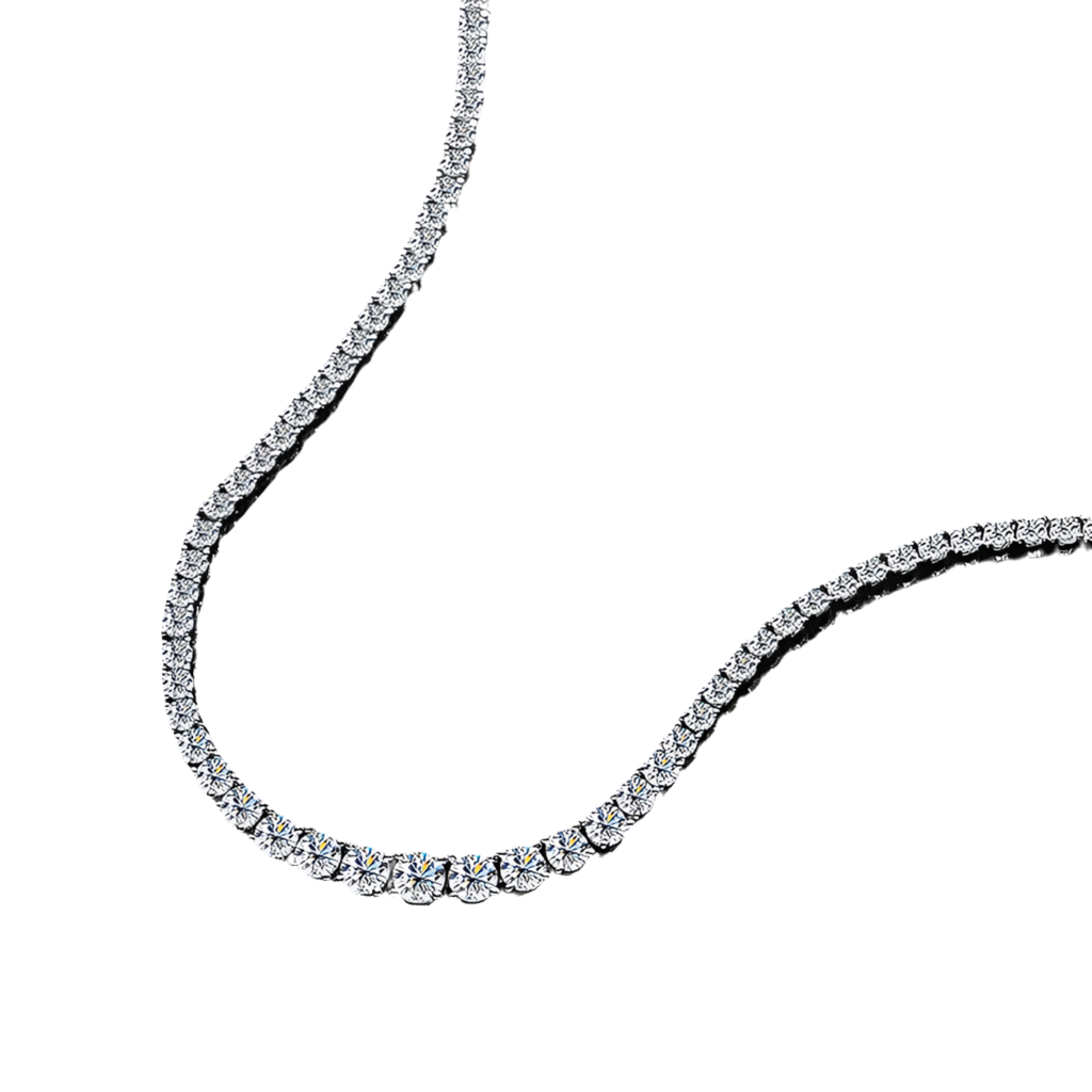 Collar de Cadena Moissanite de Plata 925