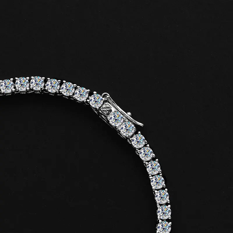 Collar de Cadena Moissanite de Plata 925