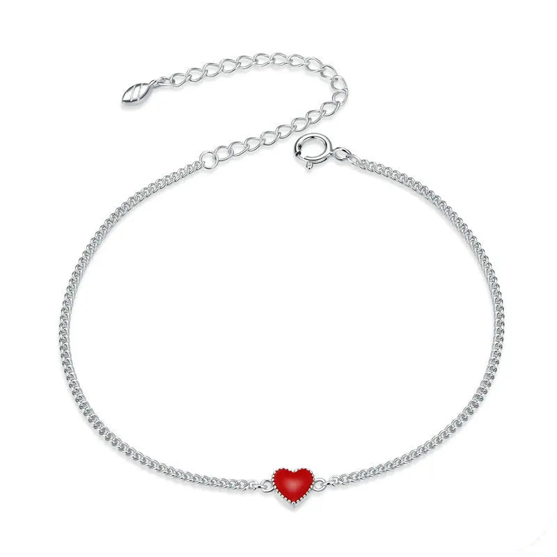 925 Sterling Silver Heart Design Bracelet