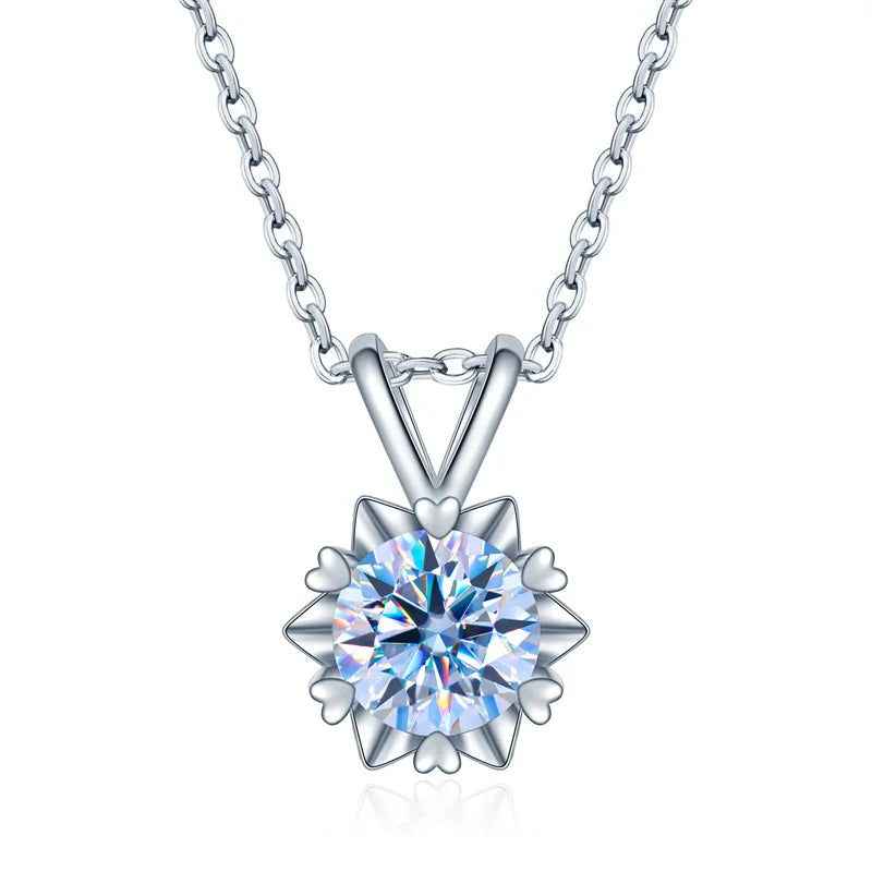 Colgante de Plata Esterlina 925 con Moissanite