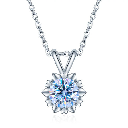 Colgante de Plata Esterlina 925 con Moissanite