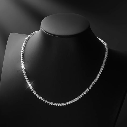 Collar de Cadena Moissanite de Plata Esterlina 925