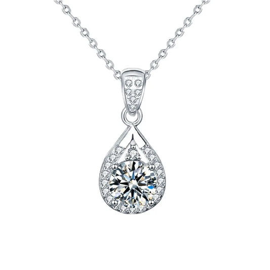 Colgante de Plata Esterlina 925 con Moissanite