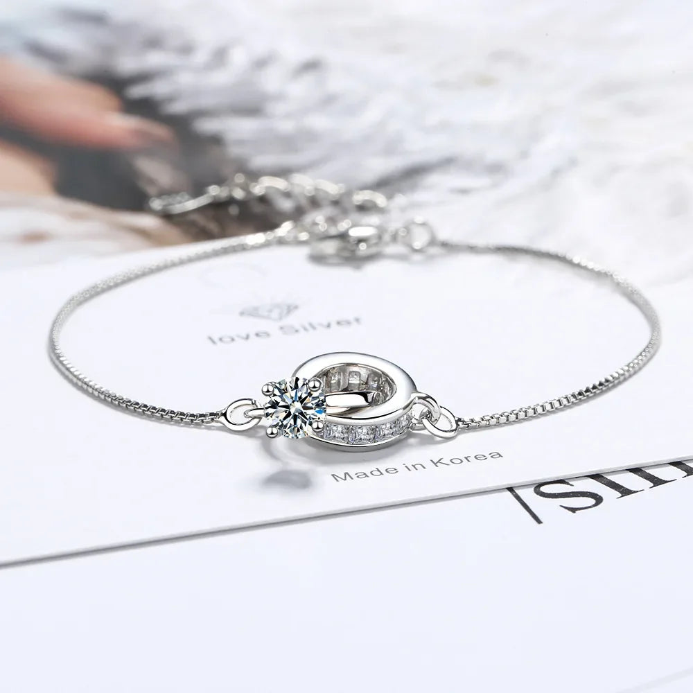 Pulsera con Zirconia en Plata 925