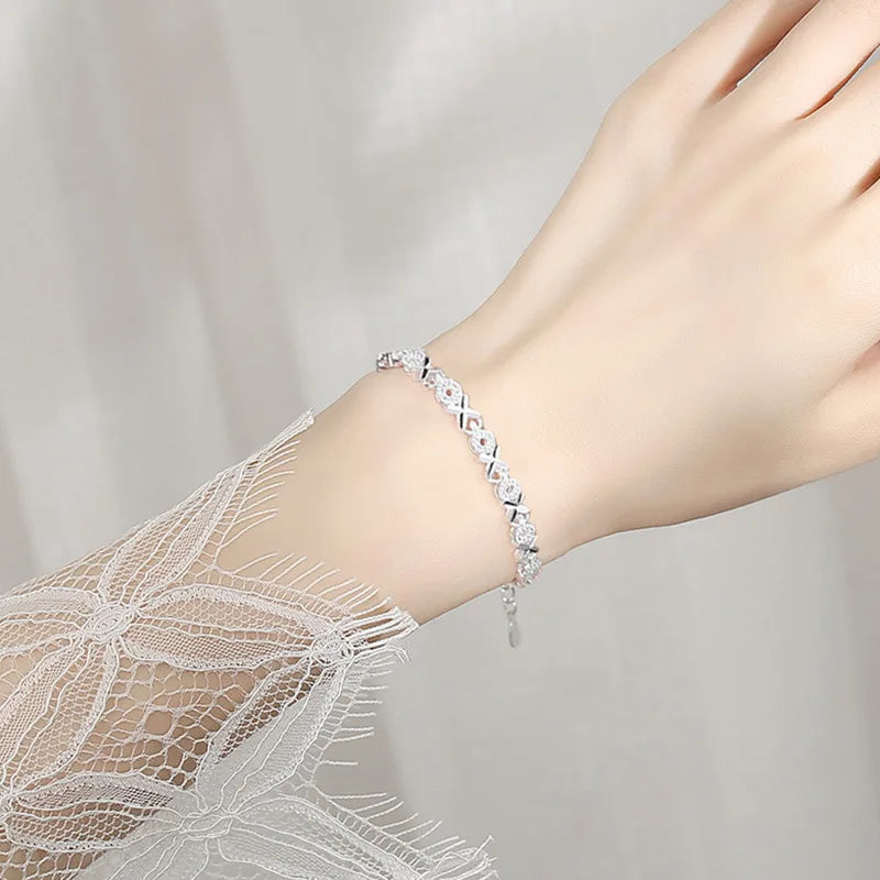 Pulsera de Plata 925 de Estilo Moderno