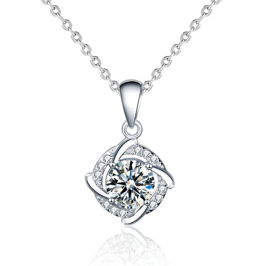 Colgante de Moissanite en Plata Esterlina 925