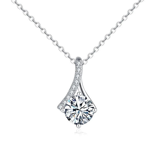 Colgante de Moissanite en Plata Esterlina 925